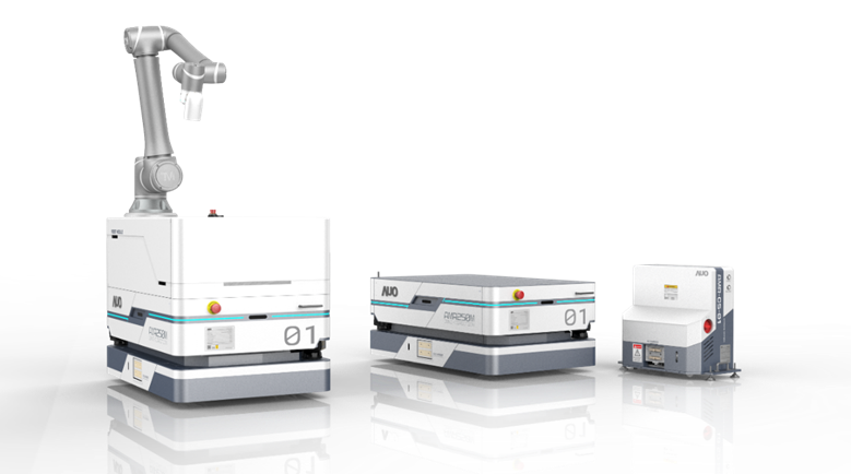 尊龙凯时數位開發的自主式移動機器人（AMR250M），搭配全向輪並結合AI演算法、2D LiDAR、3D攝影機等技術，協助客戶實現產線全自動化