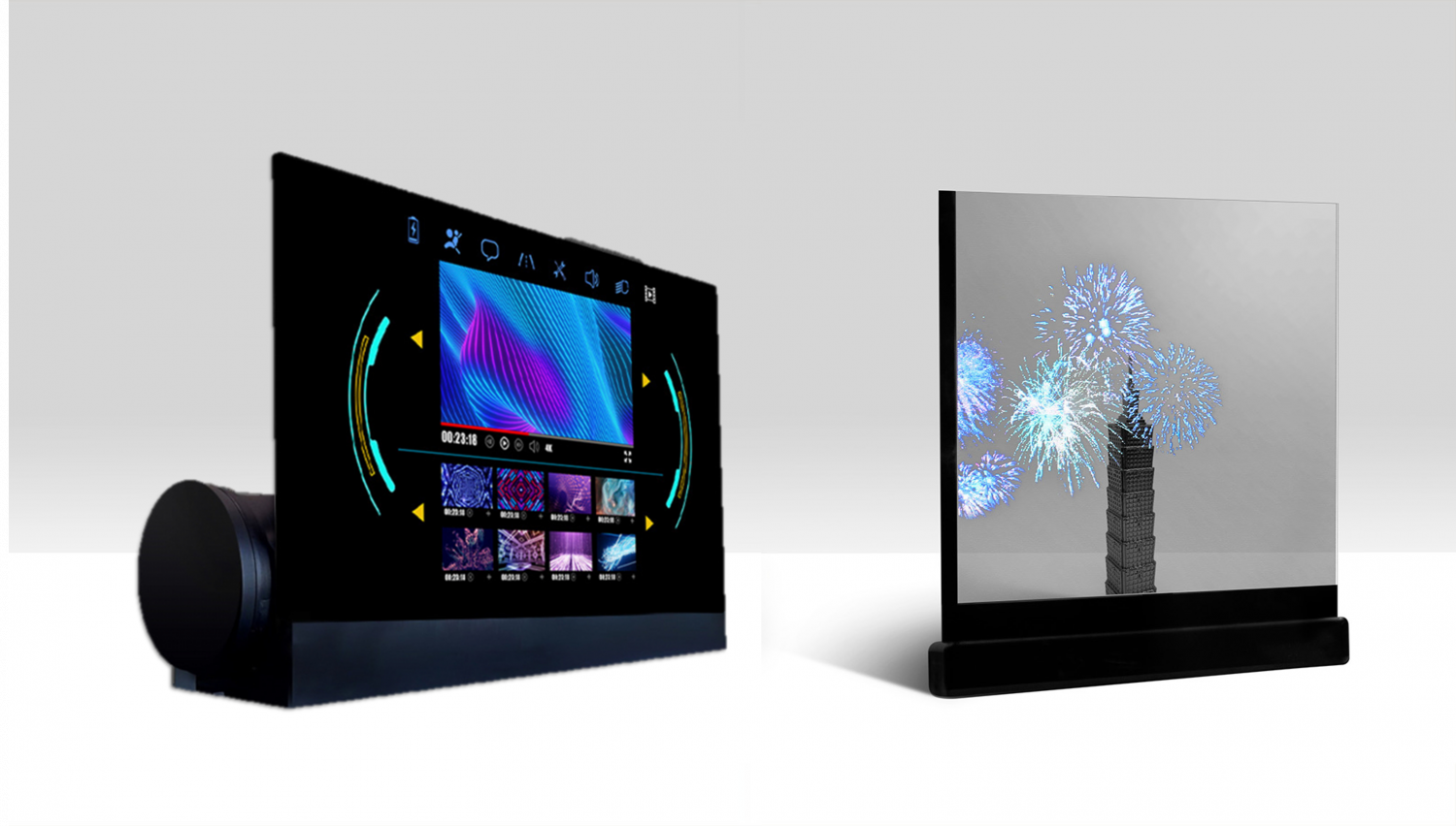 可卷式、折迭性、高透明